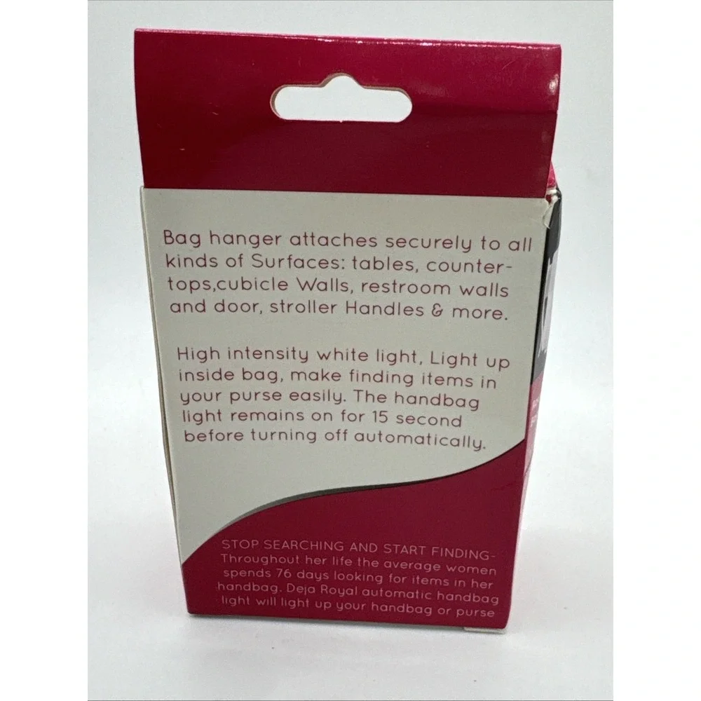 Deja Royal Purse‎ Buddies - Round Purse Hanger & Sensor Light Set